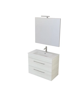 MOBILE BAGNO "CARAVAGGIO" BIANCO VENATO, 80 CM